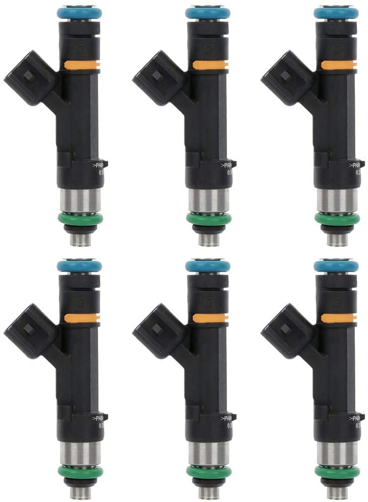 Fuel Injectors ECCPP 6pc 4 Hole Fuel Injector Kit 0280158119 fit for  Chrysler Town & Country  08-10 Dodge Grand Jeep Wrangler  -  