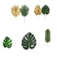 thumbnail image 1 of 5 Tipos De Follaje Tropical De La Selva De Hojas Artificial Para La Yuyangstore  Hojas de palma, 1 of 8
