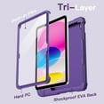 thumbnail image 7 of JETech Kids Case for iPad (A16) 11th/10th Generation (2025/2022) with Built-in Screen Protector, Shockproof Full-Body Handle Stand Tablet Protective Cover (Purple), 7 of 7