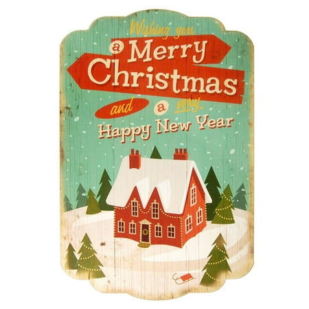 Piece Wooden Wall Plaque - Christmas Printed Wooden Wall Plaques, 16-Inch x 24-Inch