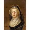 thumbnail image 2 of Alexandre Kucharski 11x14 Gold Ornate Wood Frame and Double Matted Museum Art Print Titled - Portrait of Marie-Antoinette at the Temple (1815), 2 of 4