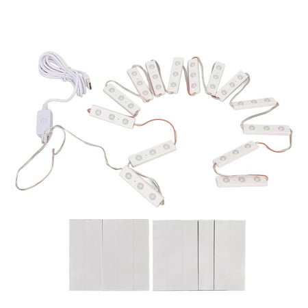 

LED Vanity Mirror Light Touchable White Light USB Dimmable Vanity Makeup Light for Bathroom 14 String (42pcs Light Chips)