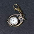 thumbnail image 4 of MasteelfCA Vintage Pocket Watch Owl Shaped Key Chain Creative Key Ring Quartz Pocket Watch, 4 of 8