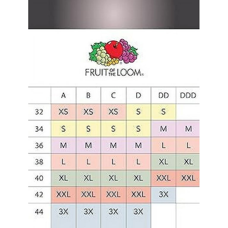 Fruit of the Loom Women's Ultra Flex 2-pack Bralette Size 2XL, low