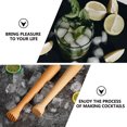 thumbnail image 4 of MasteelfCA 2pcs Ice Muddler Mojito Muddler Sturdy Swizzle Sticks Practical Cocktail Mixer, 4 of 8