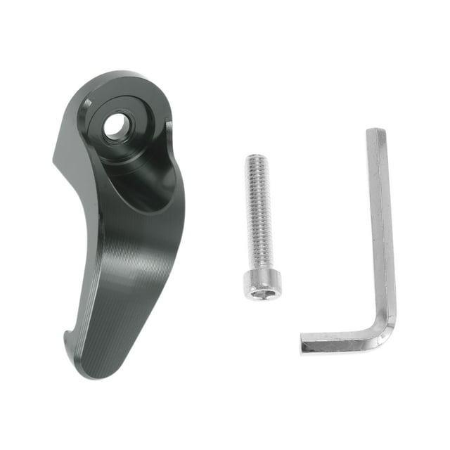 Gancho colgante para motocicleta tipo gota, soporte para casco, equipaje, bolsa para scooters y bicicletas, tono titanio, 1 juego, tornillo y llave