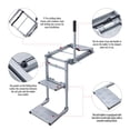 thumbnail image 4 of AA Products Aluminum Foldable Tailgate Ladder Rack with Two Step Pad Rung Retractable Truck Tailgate Step with Stable Handrail, Wide Pedals for Work Flatbed Trucks and Equipment Trailers Easy Install, 4 of 7