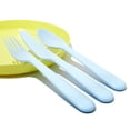 thumbnail image 3 of IKEA Kalas - Juego de vajilla de pl&aacute;stico para ni&ntilde;os, sin BPA, taz&oacute;n, plato, taza y cubiertos, colores pastel, 3 of 5
