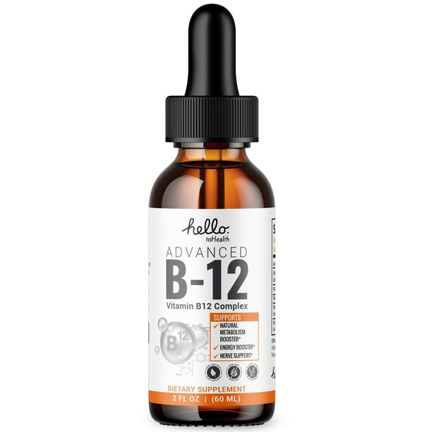 Complete Vitamin B12 Liquid Drops Energy Boosting And Metabolism Support Supplement Vitamin B12 Sublingual Vitamin B Complex For Men And Women 60 Servings Walmart Com Walmart Com