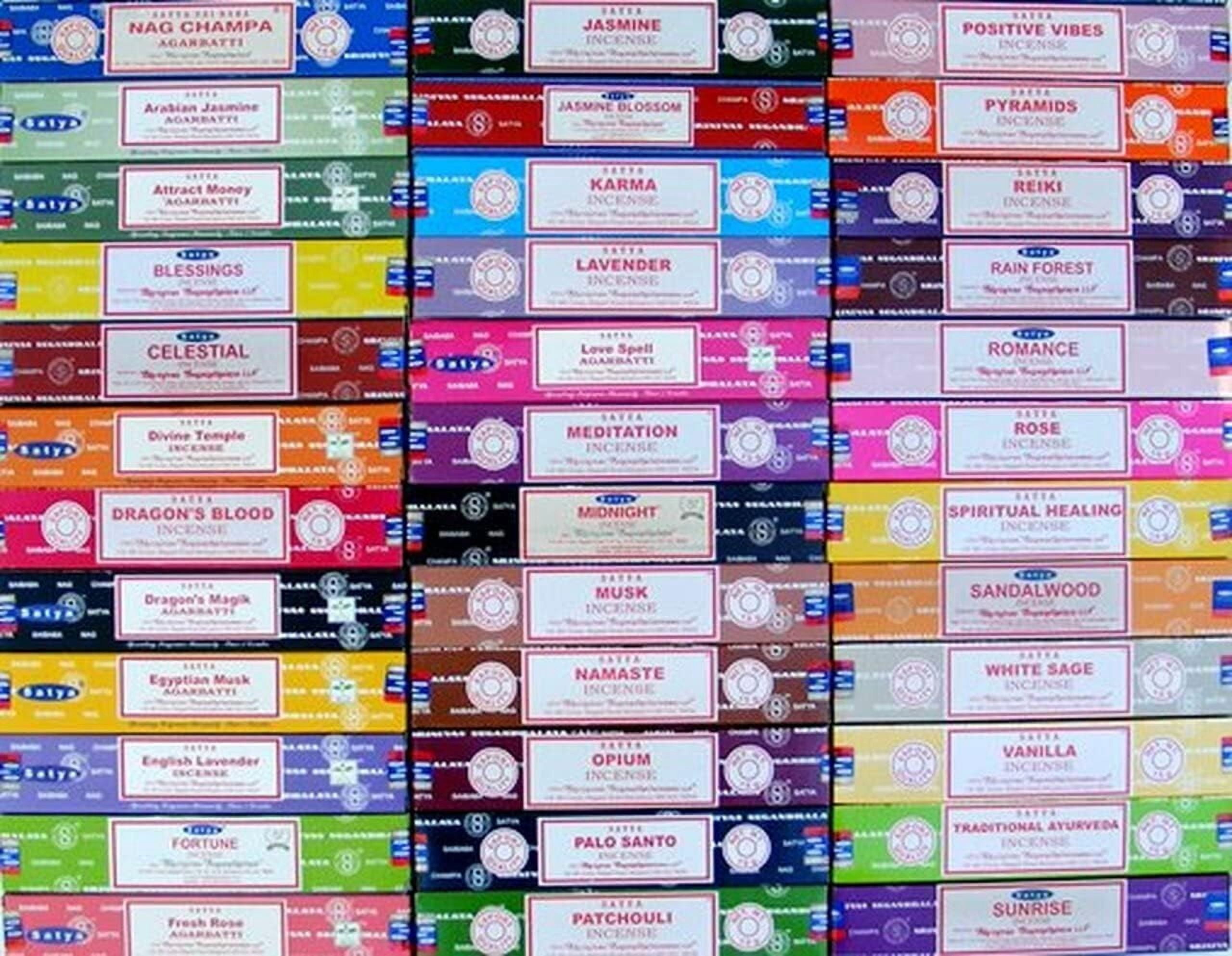 Premium Mix Assorted Incense Sticks Set of 12 Pack | for Meditation, Aromatherapy, Healing, Yoga, Positivity and Relaxation | 180 Sticks (12Packs X 15Sticks)