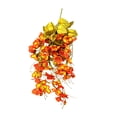 thumbnail image 2 of Decoración de enredadera colgante de naranja artificial para uso interior y exterior, 35x60 cm, planta de plástico realista para bodas, eventos y decoración del hogar, 2 of 6