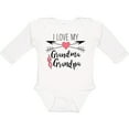 thumbnail image 3 of Inktastic I Love My Grandma and Grandpa Heart and Arrows Boys or Girls Long Sleeve Baby Bodysuit, 3 of 5