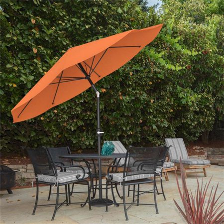 Pure Garden 50-LG1053 Patio Umbrella with Auto Tilt  Terracotta - 10 ft.