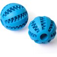 thumbnail image 2 of Pelotas de goma rebotantes (2) para la higiene dental en perros ((5 cm, azul) ER, 2 of 5