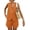 Brown Orange, variant on Women's Summer 2 Piece Outfits Sleeveless Matching Sets Button Down V Neck Vest Waistcoat and Pockets Shorts