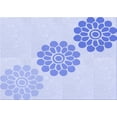 thumbnail image 1 of Ahgly Company Machine Washable Indoor Rectangle Transitional Lavender Blue Area Rugs, 2' x 3', 1 of 7