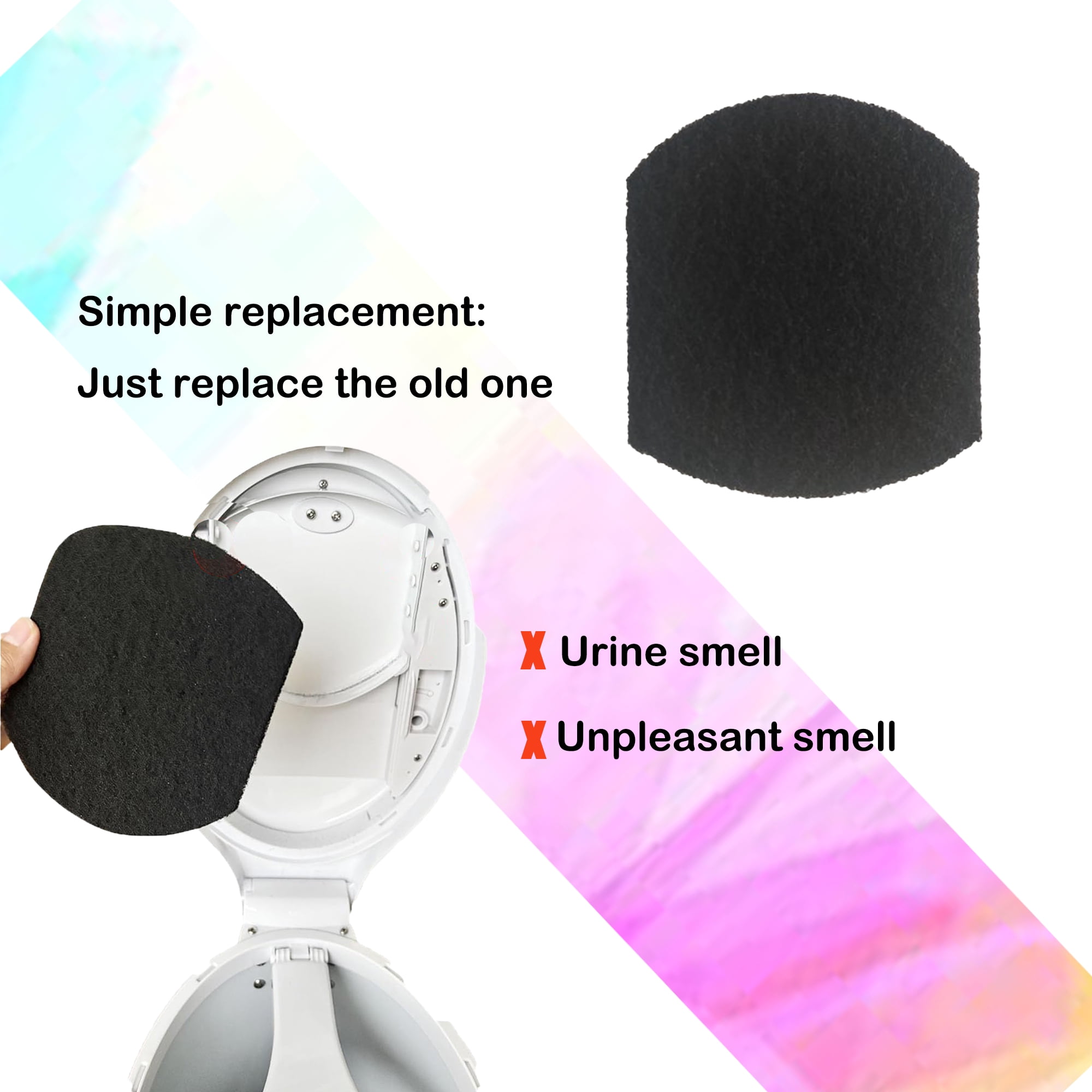 Delapan 12 Pack Charcoal Replacment Filter fits Ubbi Steel Diaper Pail Carbon Odor Filters