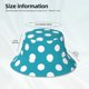 thumbnail image 3 of Balery Sky Blue And White Polka Dot Sombreros para el sol para hombre y mujer, sombrero de pescador con UPF 50+, 3 of 6