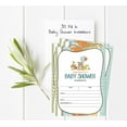 thumbnail image 5 of Inkdotpot Set Of 30Jungle Animals Baby Shower Invitations-Diaper Raffle Tickets And Baby Shower Book Request Cards Gender Neutral Invites Its A Boy Its A Girl, 5 of 8