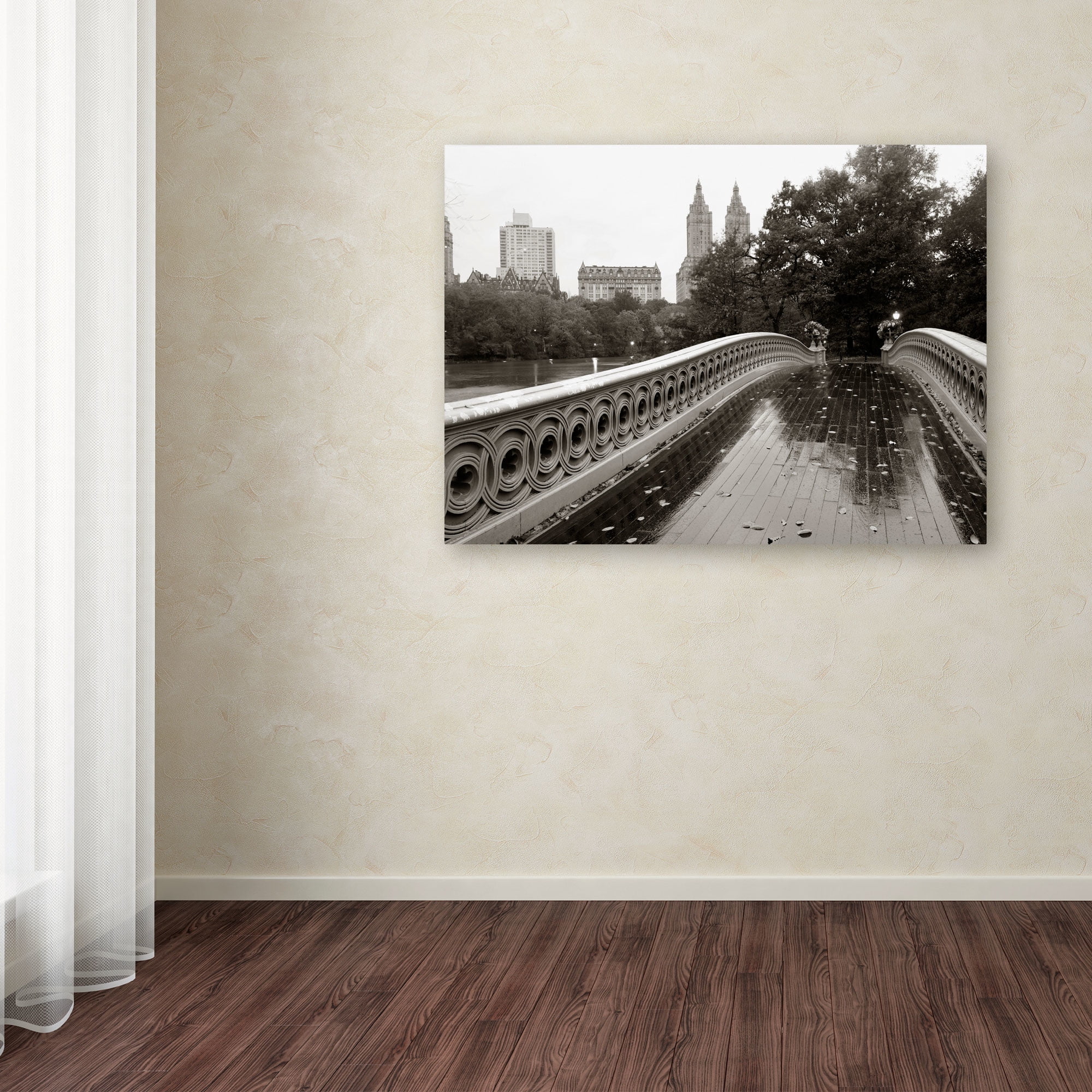 Trademark Fine Art "Bow Bridge 2010" Canvas Art by Chris Bliss