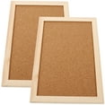 thumbnail image 4 of 2 Pcs Portable Cork Board Wood Message Note Board Hanging Bulletin Board for Office School Supplies, 4 of 8