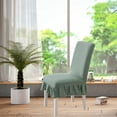 thumbnail image 3 of 2Pcs Chair Covers for Dining Room Chair Covers With Skirt Dining Chair Covers Stretch Kitchen Chair Covers, 3 of 5