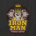 thumbnail image 2 of Iron Man Fitness Center T-Shirt | Motivational Gym Black Tee Gift, 2 of 5