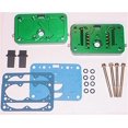 thumbnail image 2 of Quick Fuel Technology QFT34-106 E85 Metering Block with Primary & Secondary Holley 4150 Quick Fuel Carburetor, Green Anodize, 2 of 3