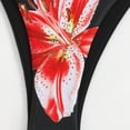 thumbnail image 7 of Lopeceal 3 Piece Bikini Set For Women With Mesh Cover Up Dress Floral Print Halter Swimsuit And Side Tie Bottom Beach Vacation, 7 of 7