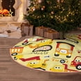 thumbnail image 5 of Sikiie Funny Construction Vehicles Nativity Christmas Tree Skirt, Jesus Christian Winter Holiday Tree Mat Decoration(30-48IN)48", 5 of 6