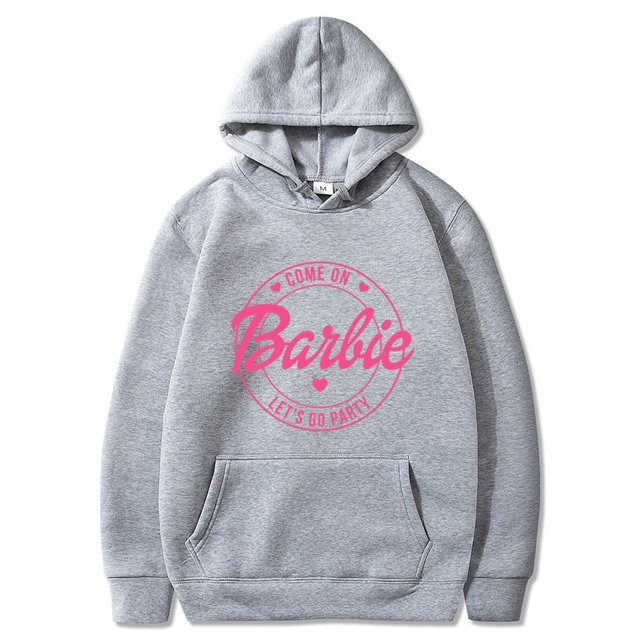 Barbie Let S Go Printed Pattern Ebay Plus Fleece Sweatshirt Hoodie