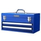 thumbnail image 1 of Workpro Caja de herramientas con cajones Caja de herramientas de metal de 18 pulgadas con 2 cajones y 1 caja de herramientas portátil de almacenamiento superior Pestillo y revestimiento de metal para, 1 of 8