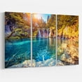 thumbnail image 2 of Design Art Turquoise Water And Sunny Beams Landscape Photo Canvas Art Print, 2 of 3