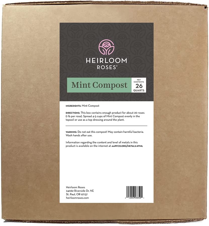 Mint Compost Top Soil Amendment for Rose Planting, Rich in
