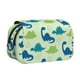 thumbnail image 1 of Disketp Cute Dinosaur Blue Green Estuche de Lápices de Doble Capa con Tapa Abatible y Cremallera, Organizador Escolar para Adolescentes y Adultos, 1 of 7