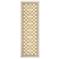 thumbnail image 3 of GlowSol 2'x6' Modern Geometric Runner Rug Soft Non-Slip Bedroom Runner Rug Washable Checkered Indoor Runners for Kitchen Hallway Laundry, Yellow, 3 of 7