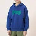 thumbnail image 2 of Girls' Fleece Sweatshirt Fashion Girl and Boy' Casual Long Sleeve Tops Hoodie Printing Tops Toddler Girl Tops Blue 6T, 2 of 7
