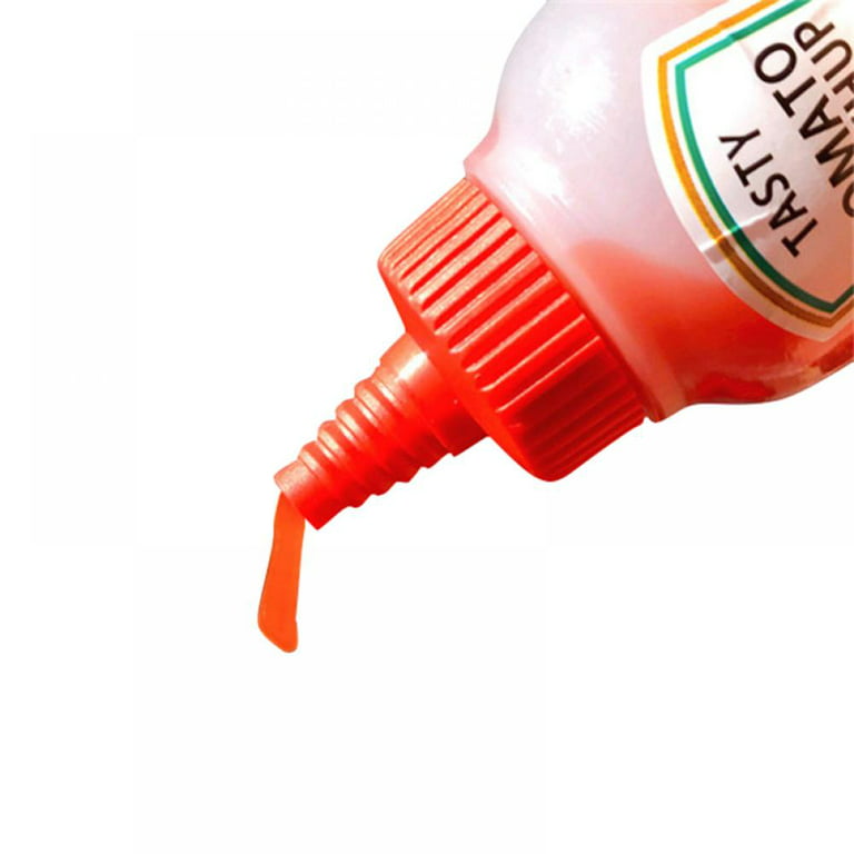 4pcs Mini Condiment Squeeze Bottles Leakproof Mini Ketchup Sauce Bottles
