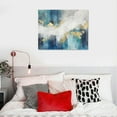 thumbnail image 4 of ARISTURING  Modern Abstract Canvas Wall Art: Contemporary Bedroom Living Room Artwork Teal Blue  Print Gold Textured Picture for Home Office Decor, 4 of 4