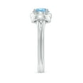 thumbnail image 4 of ANGARA Natural 0.72 Ct. Aquamarine Solitaire Ring in Sterling Silver for Women (Ring Size: 6.5), 4 of 10