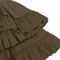 thumbnail image 6 of Sngxgn Skirts for Women Crossover High Waisted Ruffle Layered Skort Skirts(Brown,S), 6 of 8