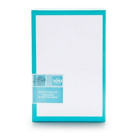 Blank Printable Invitations White 5.5 X 8.5, 100 pack