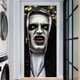 thumbnail image 4 of Cubierta de puerta de miedo, pegatinas de puerta de monja 3d extraíbles de Halloween, pegatina de papel tapiz de fantasmas horribles espeluznantes, accesorios de fiesta de Halloween, decoraci, 4 of 9