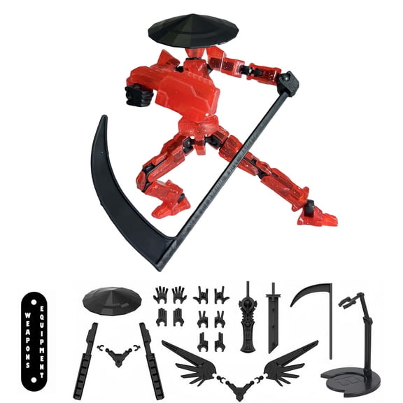 HYEASTR Already Assembled T13 Action Figure Accessories,T13 Multi-Jointed Movable,for Collectors Desktop Decorations t-13 Movability 3D Printed Toys