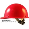 MSA Skull Guard Hard Hat - Fiberglass Cap Style With Swing Suspension - Custom Neon Pink Color
