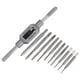 thumbnail image 3 of Juego de 10 paquetes de M1-M3.5 Micro Mini Métrico de Uxcell con llave ajustable de M1-M8/1/16"-1/4", 3 of 5