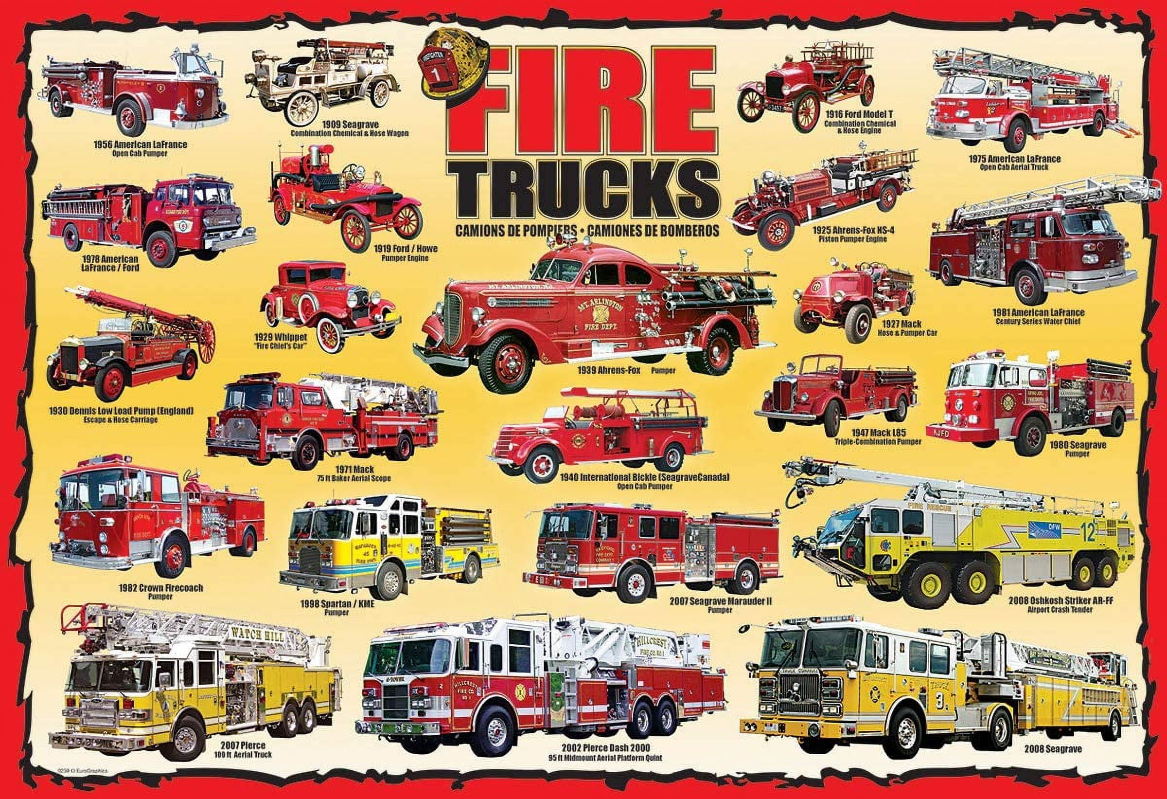 Fire Trucks 100-Piece Puzzle