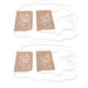 thumbnail image 3 of Funda Trasera para Silla, 4 Uds., Estilo Retro, Patrón MR Mrs, Funda Antideslizante para Silla De Lino Lavable Y Duradera para Fiesta En Casa, Cafetería Y Oficina, 3 of 14