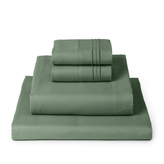 Mellanni 4-Piece Iconic Full Bedsheet Set - Microfiber, 16" Deep Pocket, Cooling, Wrinkle, Fade, Stain Resistant, Sage