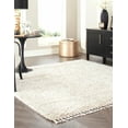 thumbnail image 3 of Rugs.com Athena Shag Collection Rug – 8' Square Ivory Shag Rug Perfect For Living Rooms, Kitchens, Entryways, 3 of 9